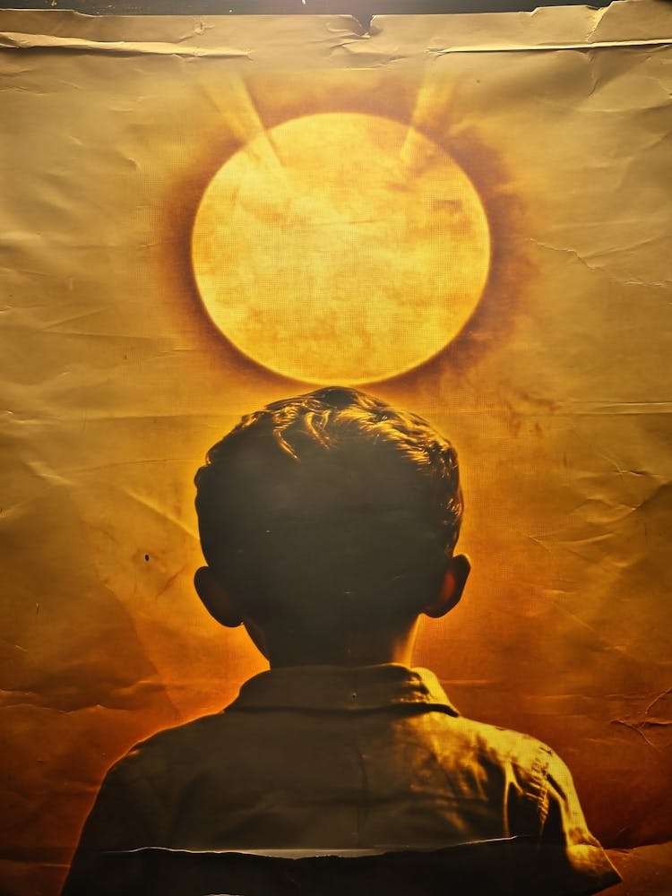 Boy Looking At The Sun