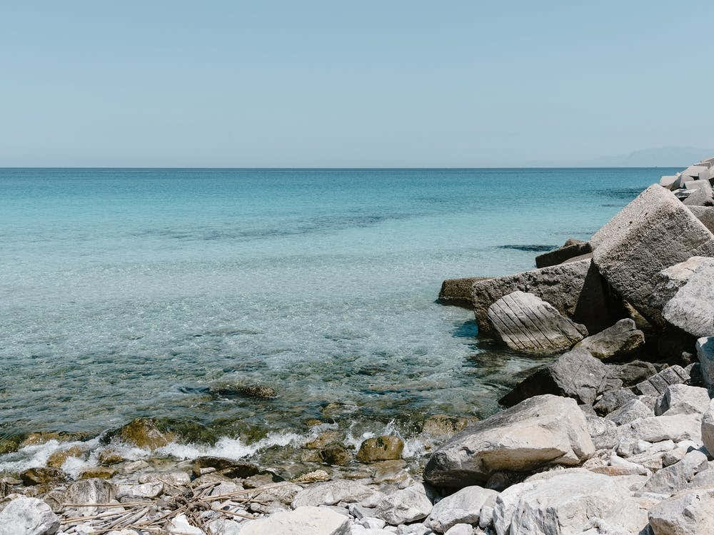 Rocks On The Beach, Italy