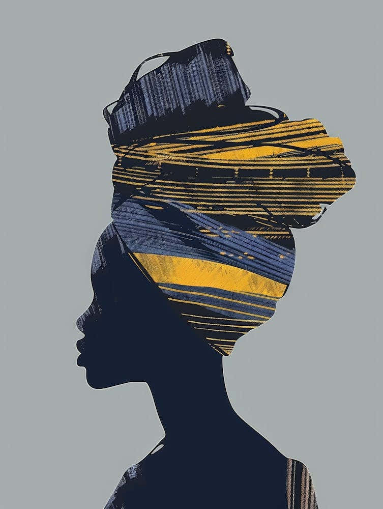 African Woman Canvas Print 5