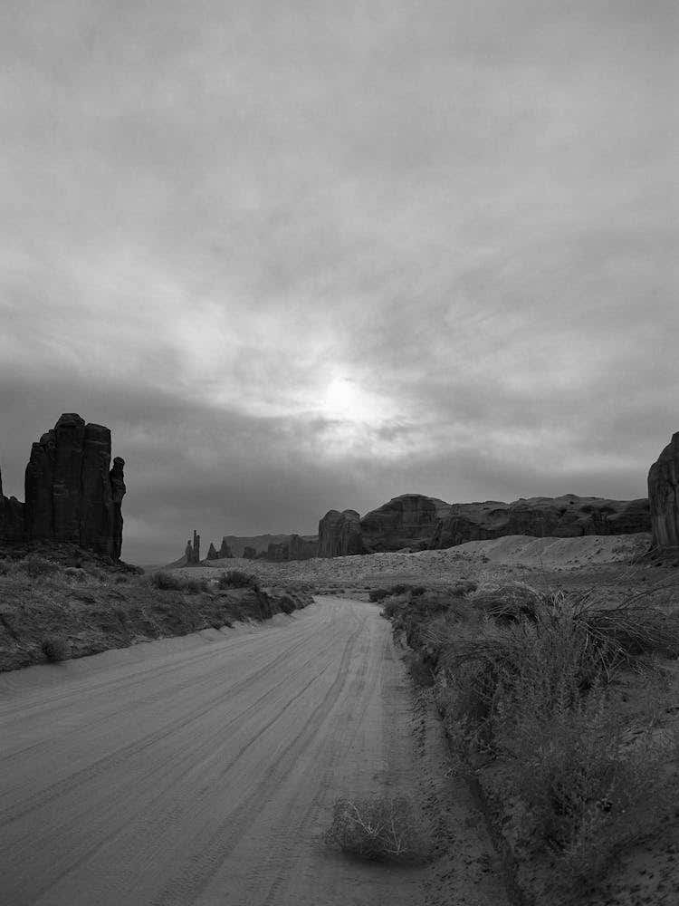 Monochrome Monument Valley IV on Film