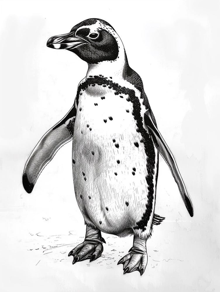 King Penguin Staring Curiously 3