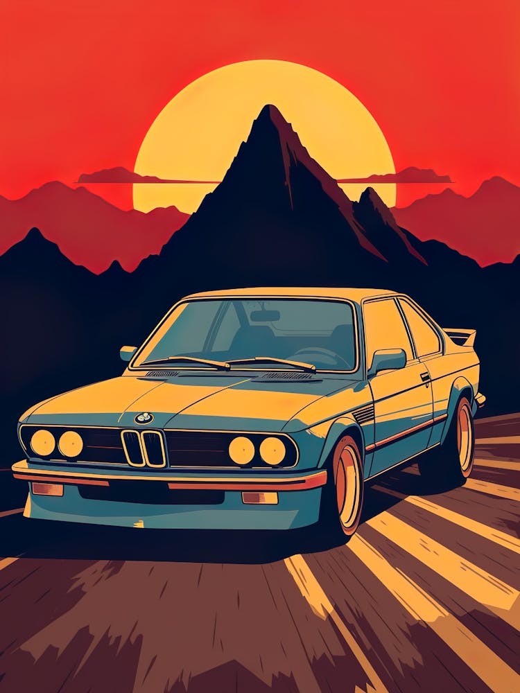 Bmw E30 Retro Car
