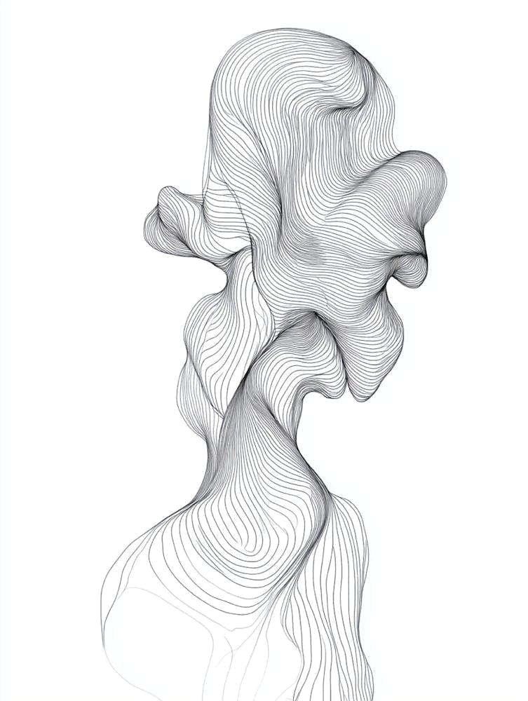 Abstract Figurative Drawing