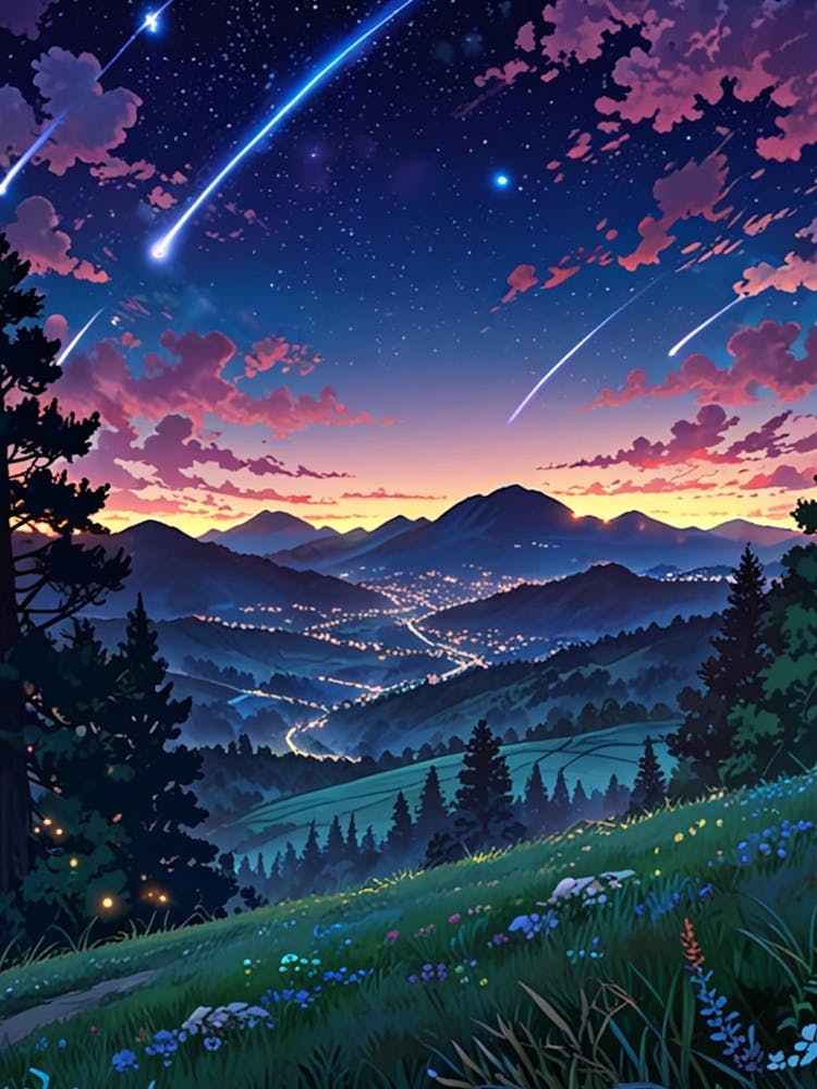 Night Sky Anime aesthetic 38
