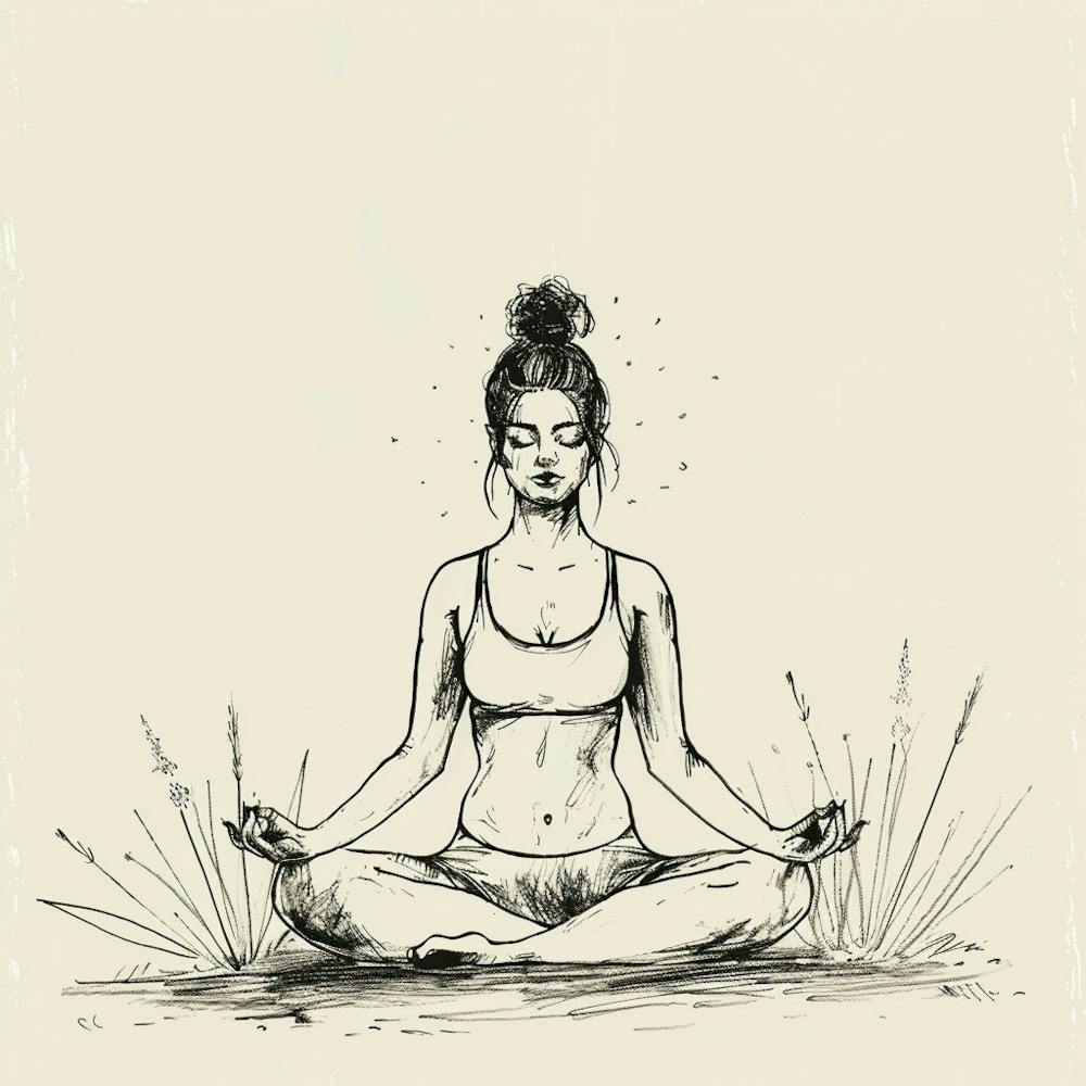 A Yoga Session Hand Drawn Sketch Illustration 1718673649 1