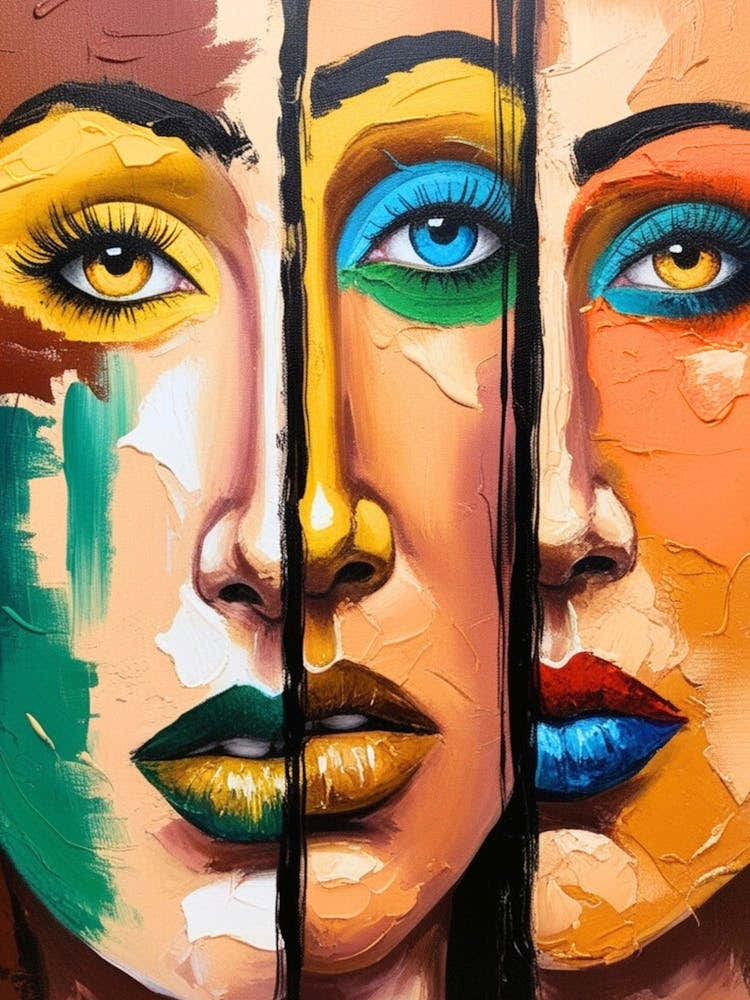 Three Women Face Painting