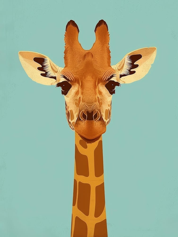 Giraffe Canvas Print 5