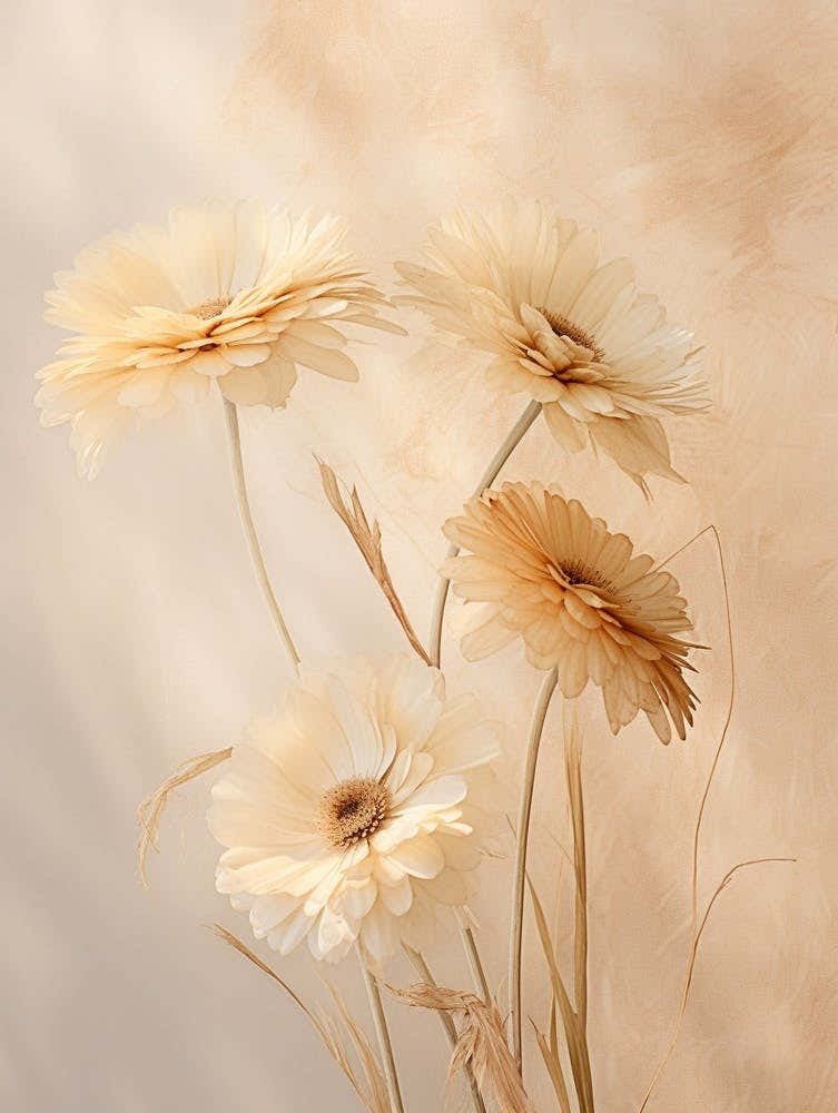 Boho Dried Flowers Gerbera Daisy 4