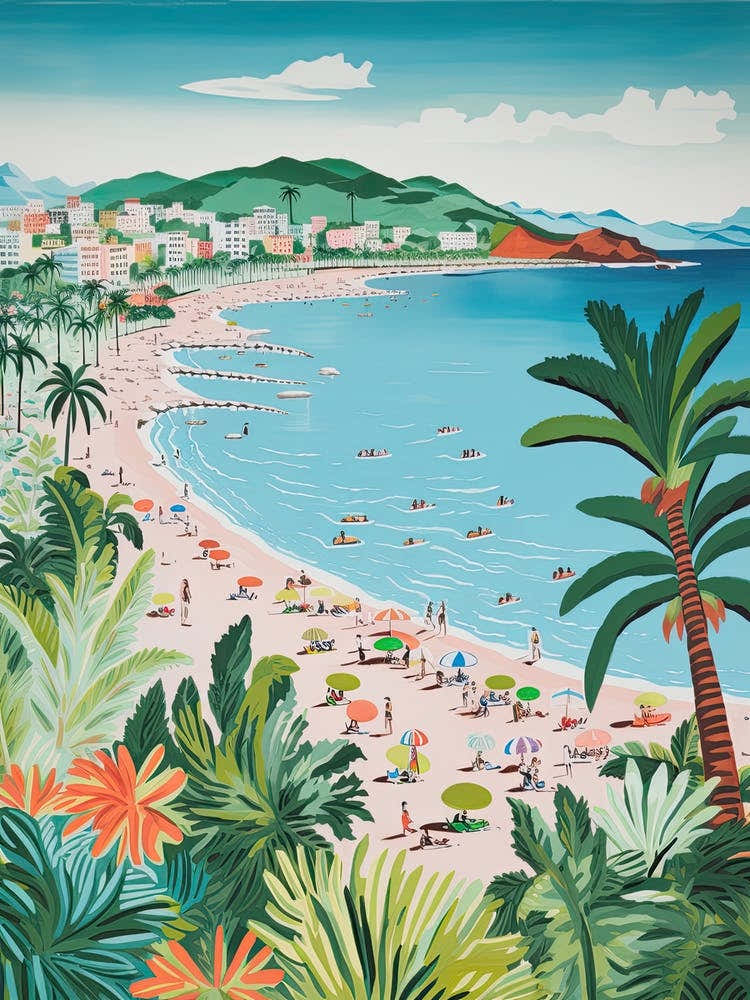 Playa De Las Teresitas, Tenerife, Spain, Matisse And Rousseau Style 2