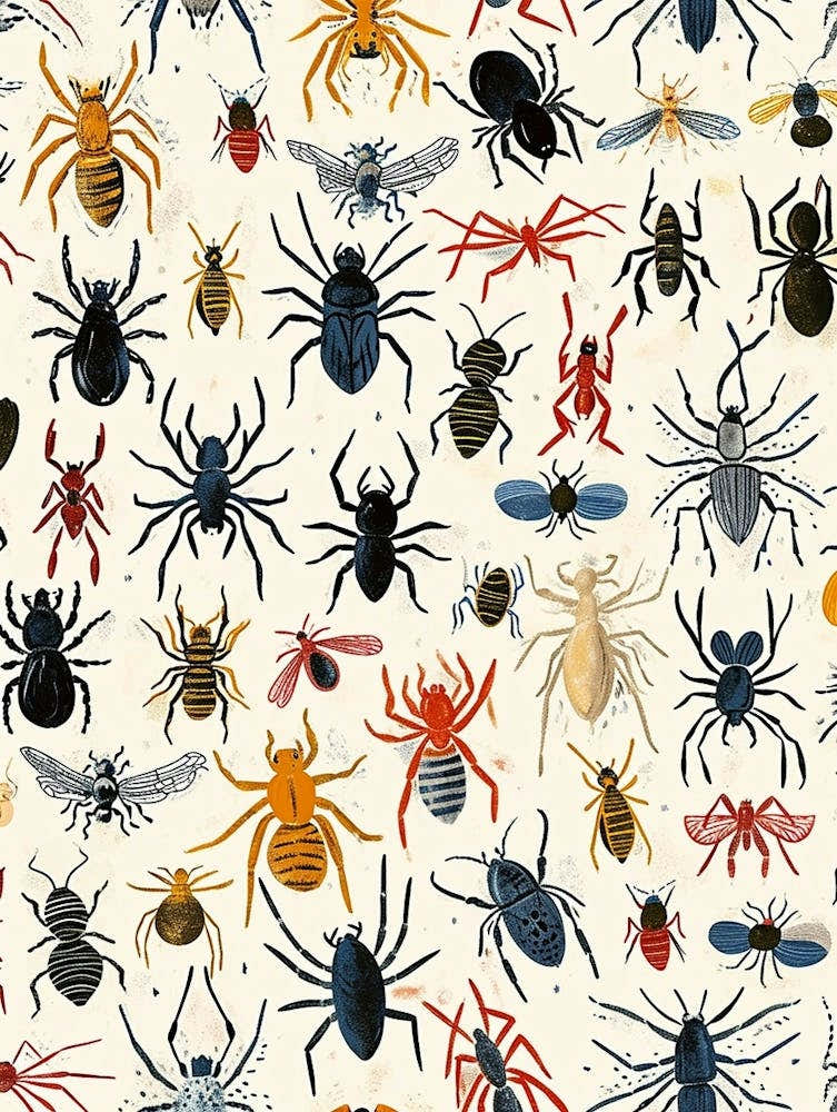 Colourful Insect Illustration Spider 14