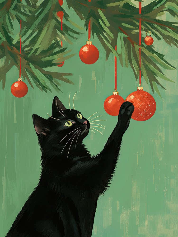 Christmas Cat 1