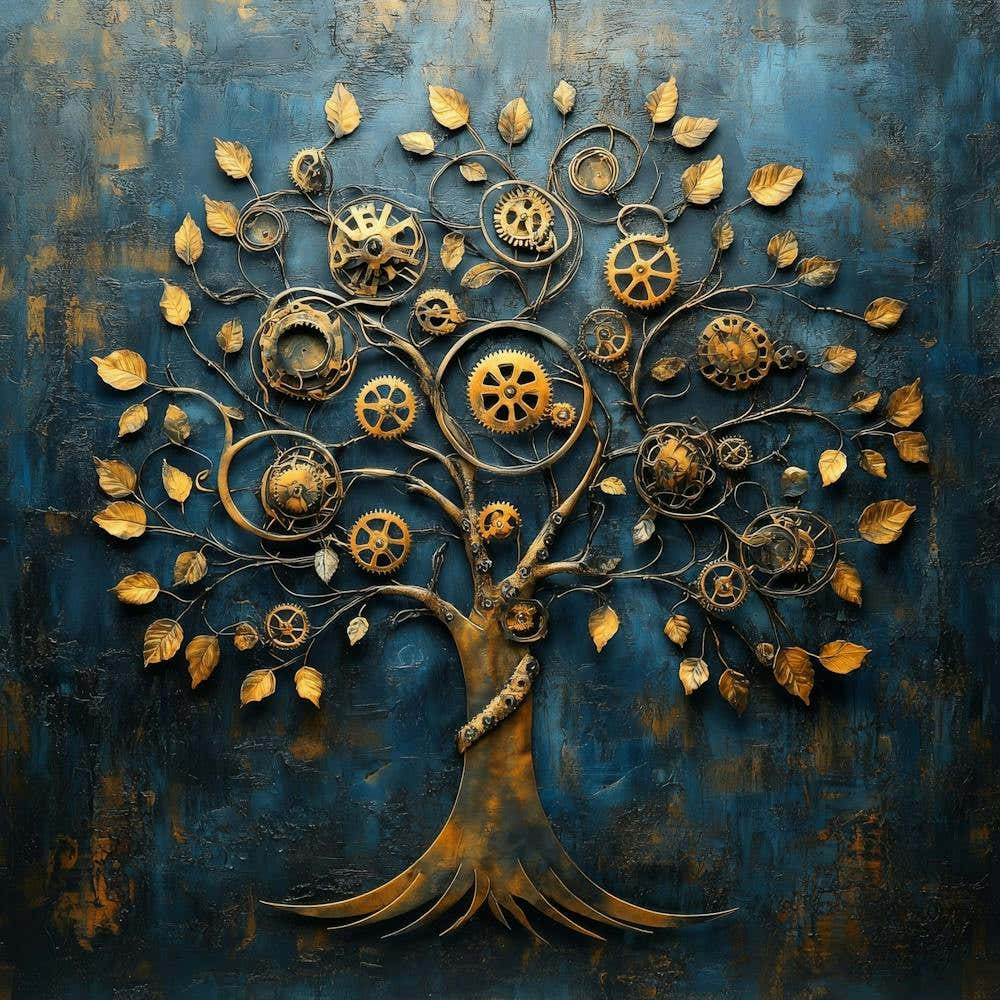Steampunk Tree Of Life Art