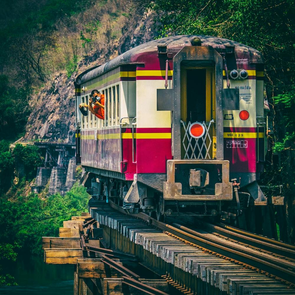 The Monk On The Train Square