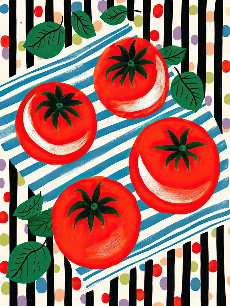 Tomatoes Summer Illustration 8