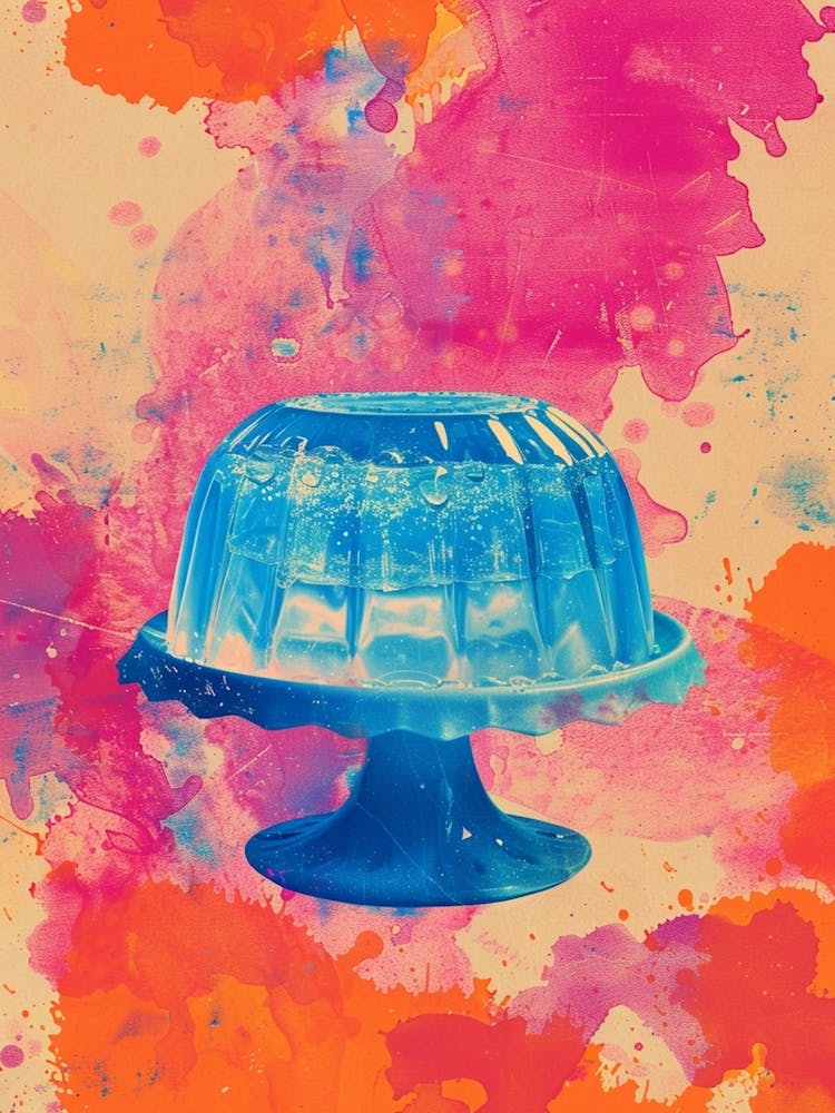 Blue Jelly Retro Space Collage 2