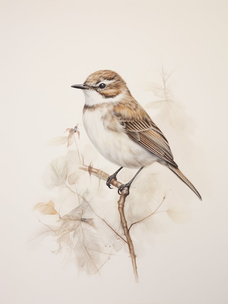 Vintage Bird Drawing Dipper 2