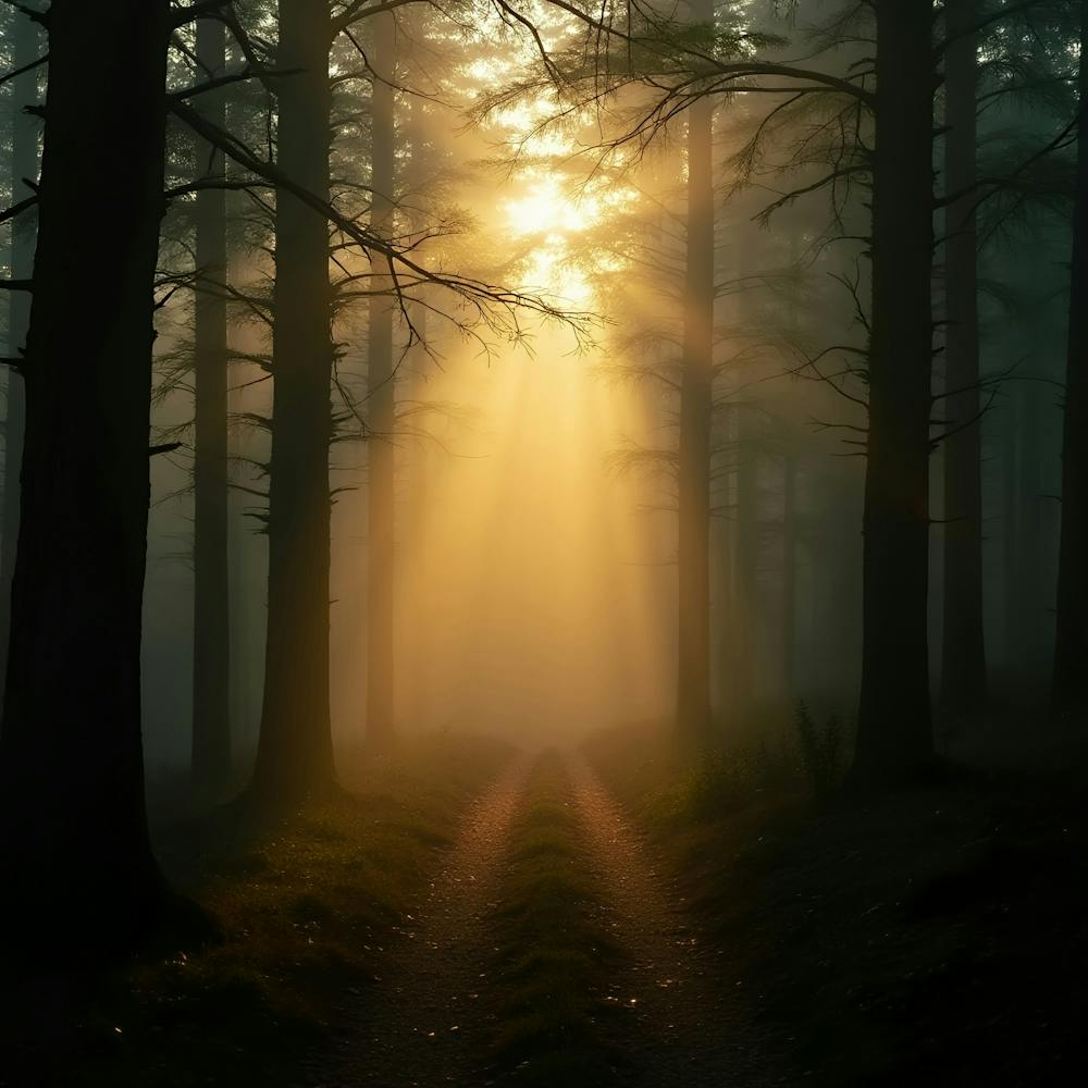 Sunrise In The Forest 7