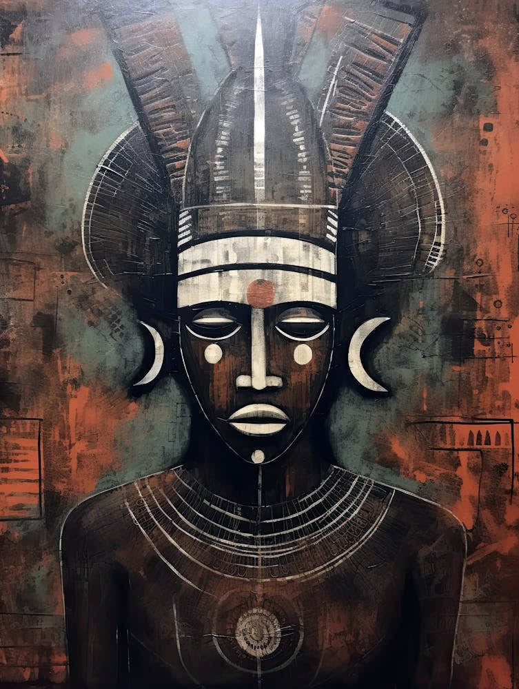 Berber Brilliance - African Masks Series