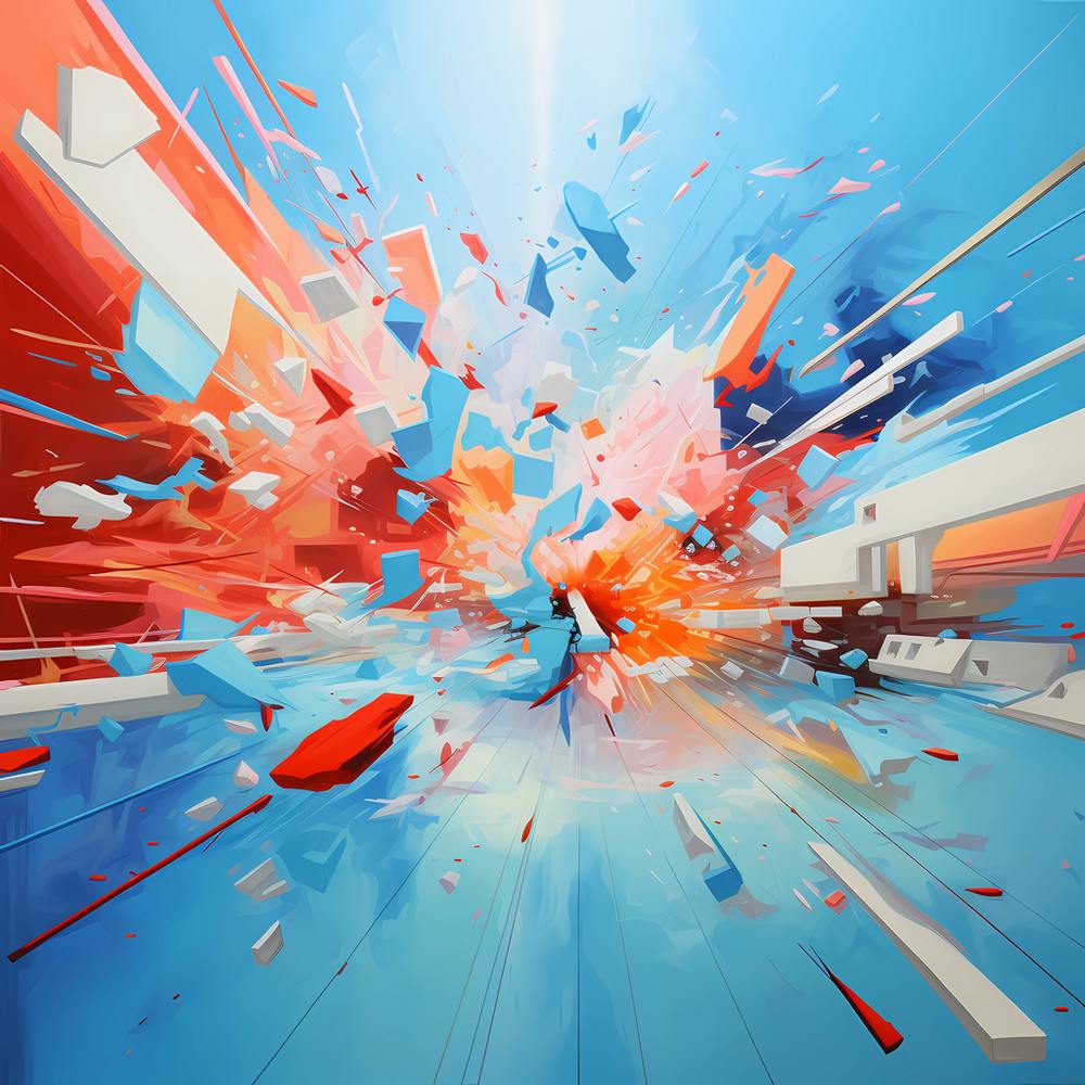 Reflections of Light: Sky-Red Perspectives