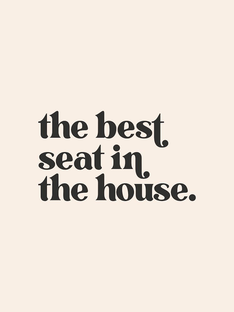 The Best Seat In The House - Cream Bathroom