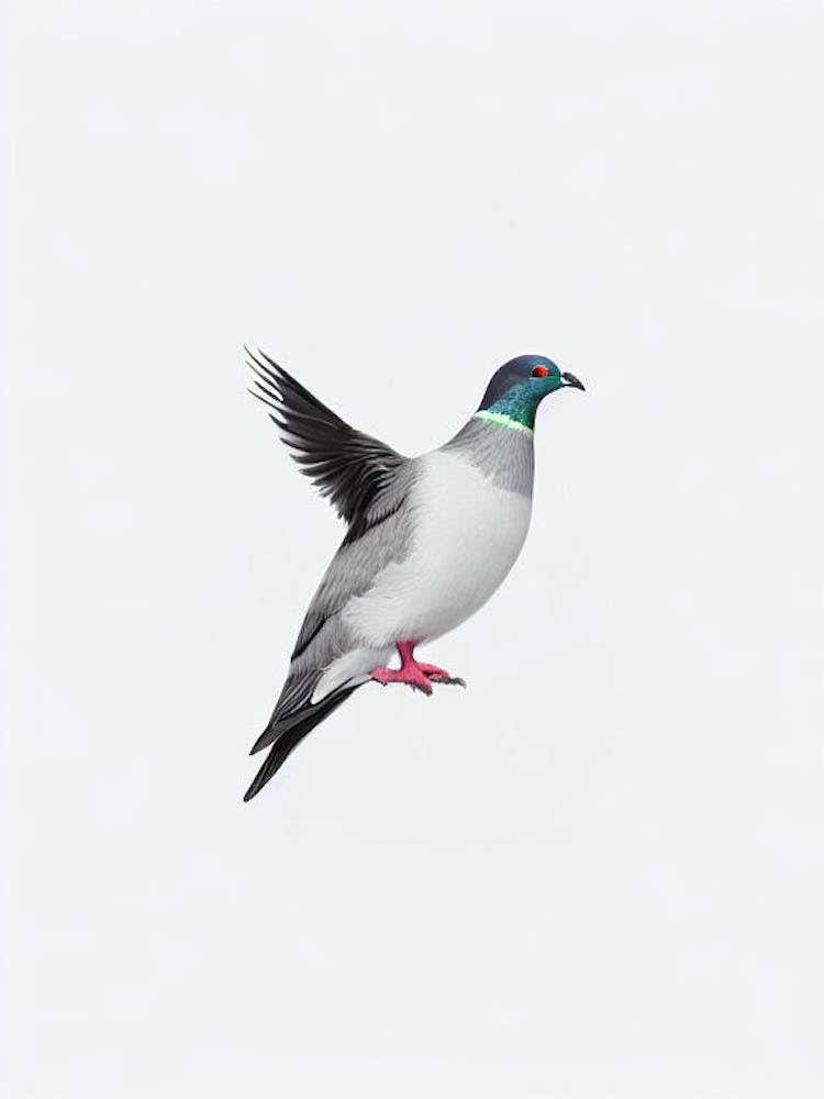 Pigeon B&W Pencil Drawing 3 Bird