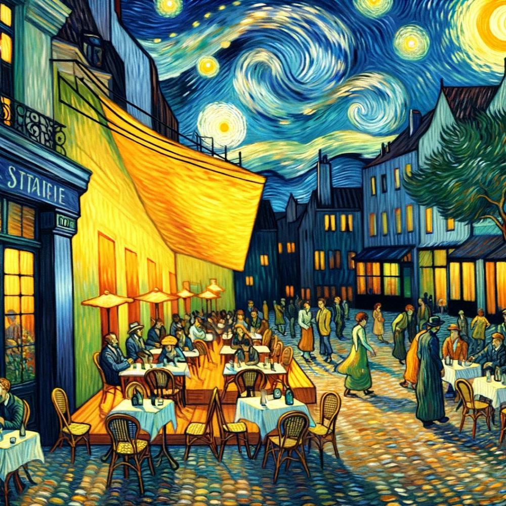 Outdoor Party - Van Gogh Styled