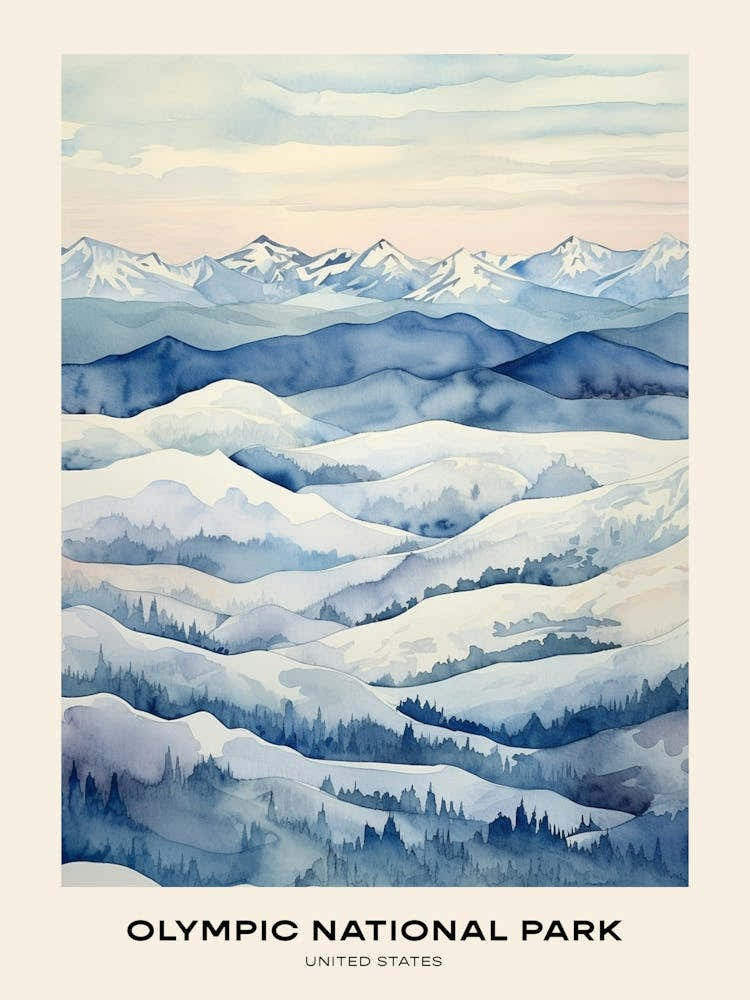 Olympic National Park United States 3 Poster