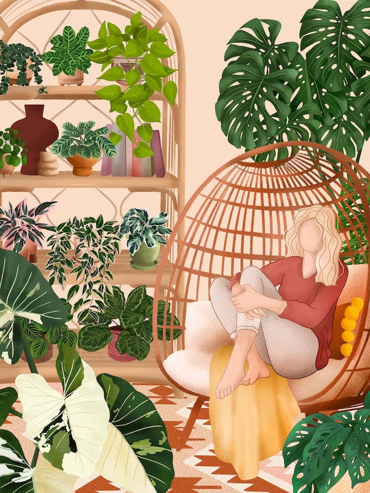 Relaxing In The Plant Room 1