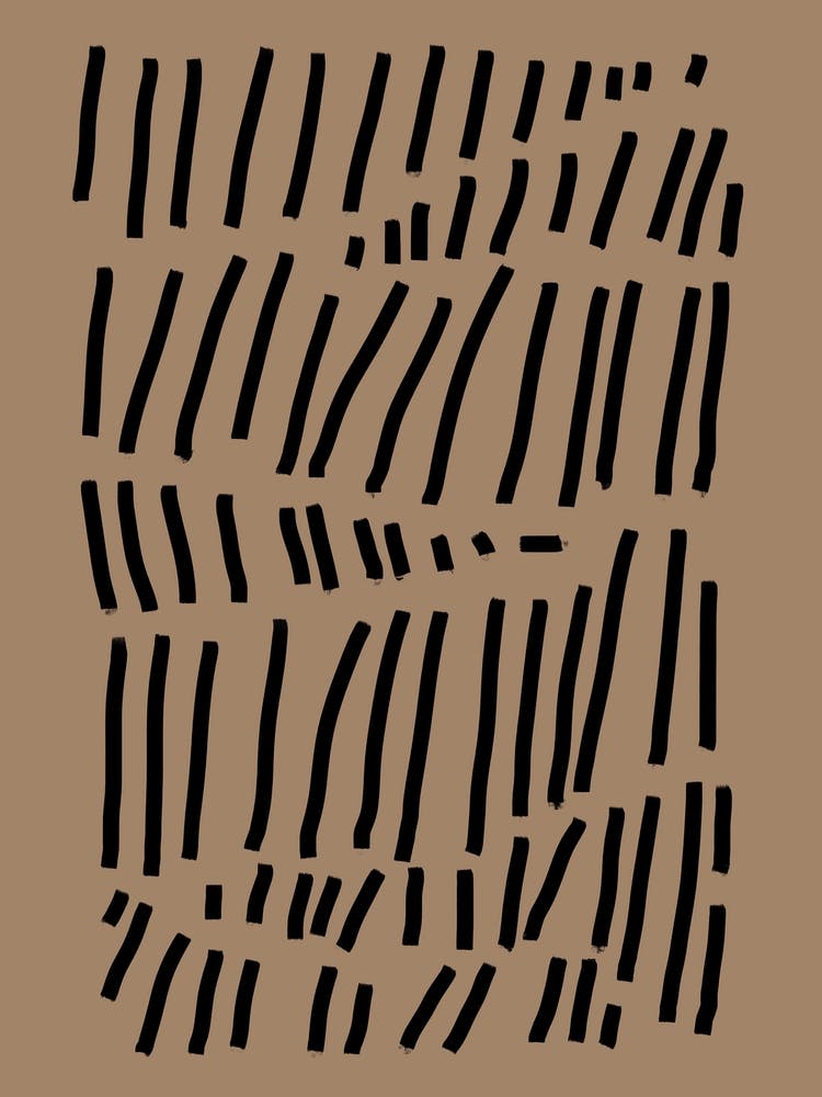 Black Lines Abstract Composition