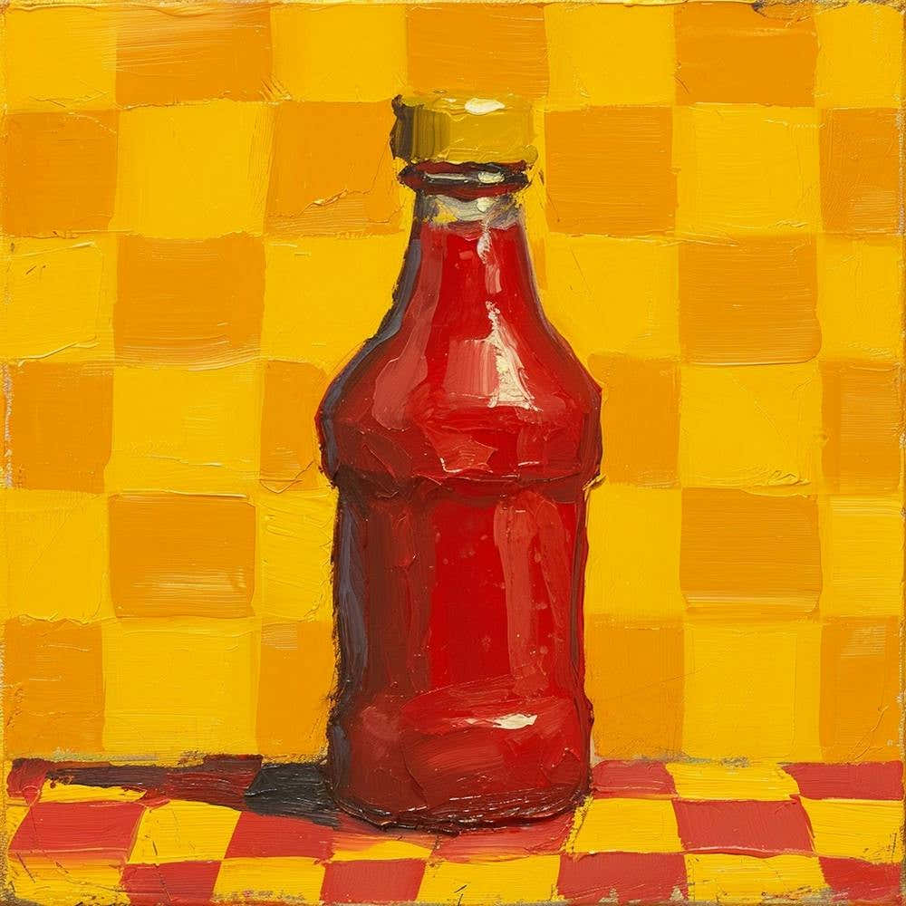 Ketchup Yellow Checkerboard 2