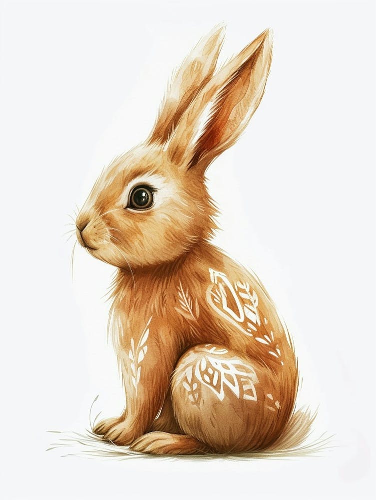 New Zealand Rabbit Kids Illustration 2