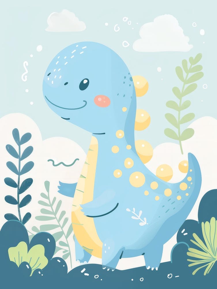 Cute Cartoon Dinosaur 3