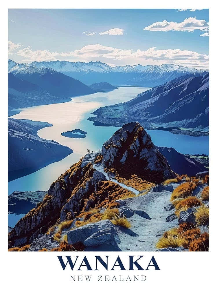 Wanaka Prints Roys Peak Poster Wanaka New Zealand Poster Wanaka Painting Wanaka Lake Art Wanaka Poster Wanaka Art Lake Wanaka Canvas