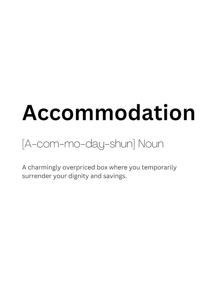 Accommodation Definition Meaning