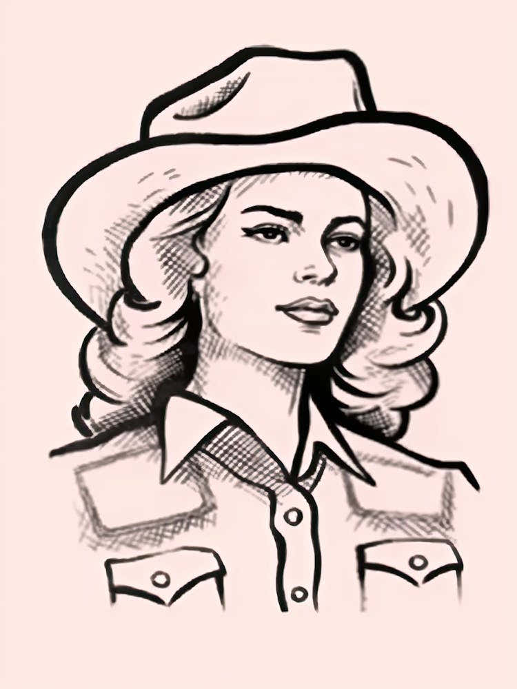 Cowgirl Pink Portrait