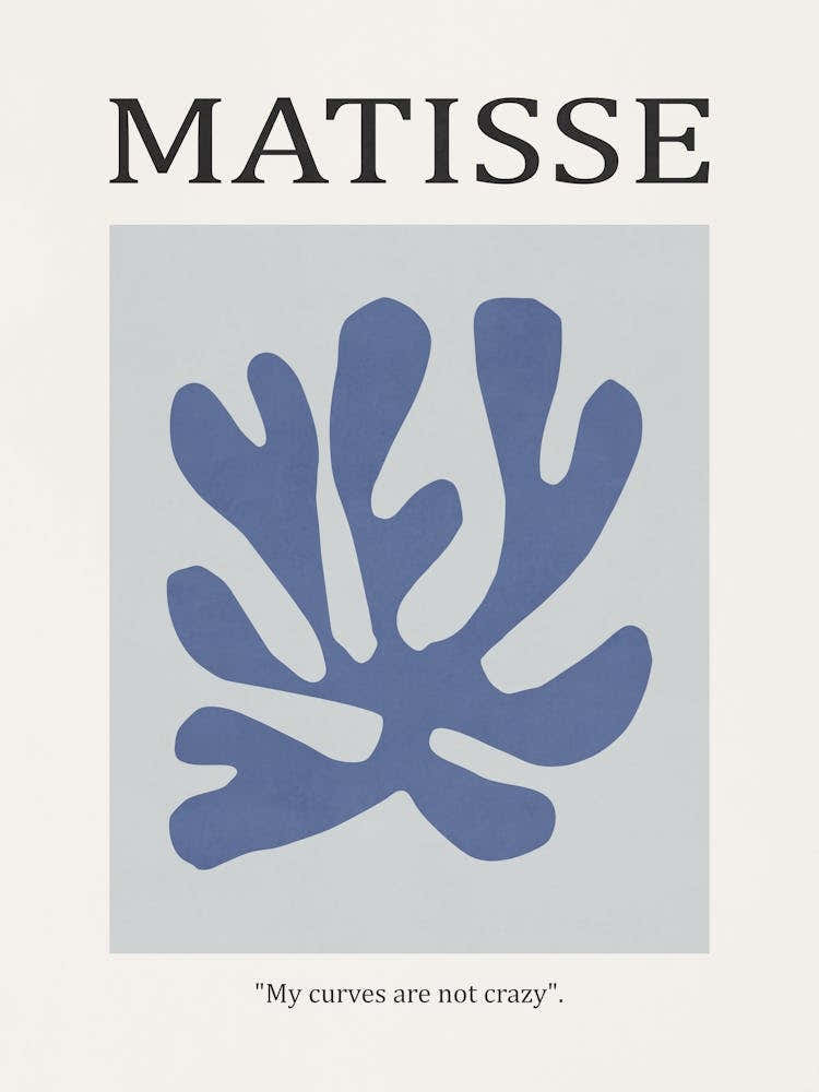 Inspired by Matisse - Blue Flower 02