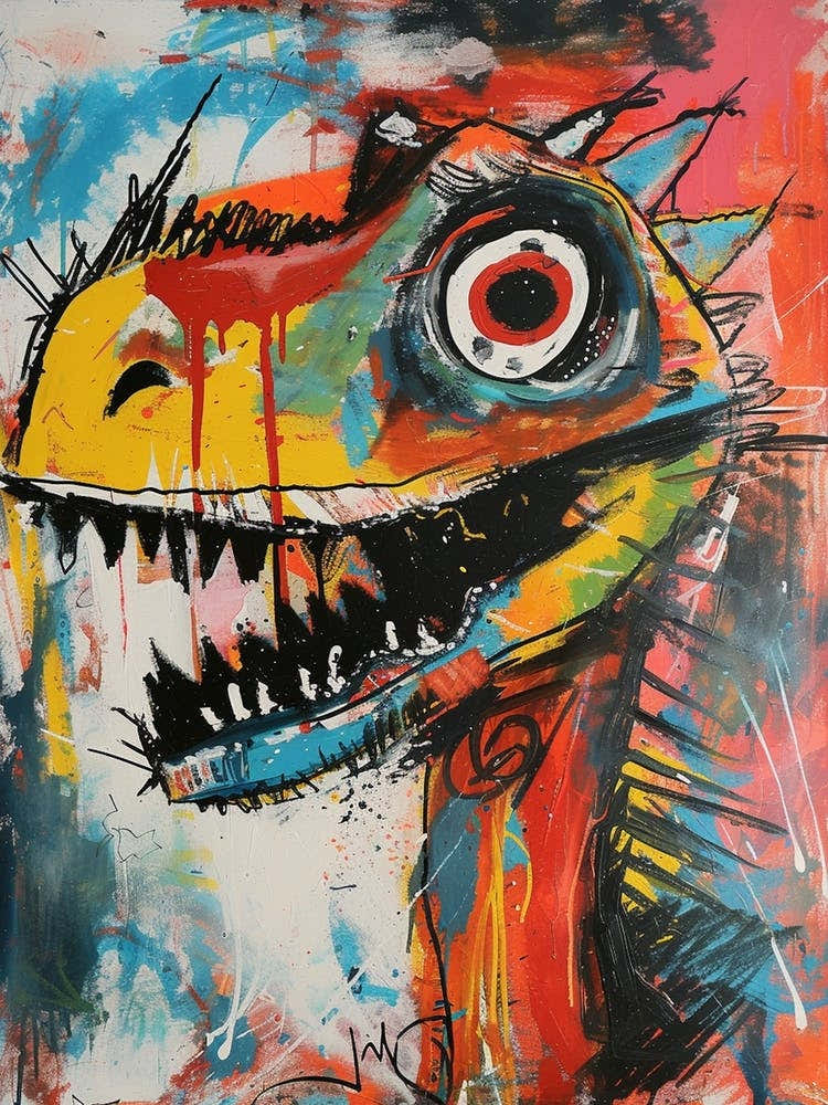 Graffiti Abstract Dinosaur 1