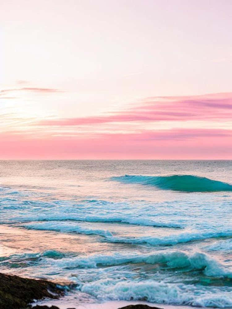 Jonesport Beach, Maine Pink Photography 1