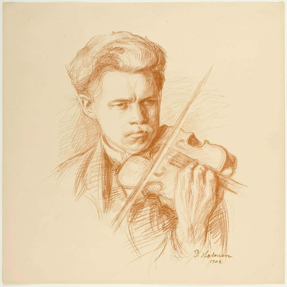 Heikki Playing (The Artist S Brother) (1908), Pekka Halonen