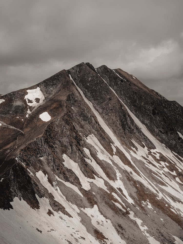 Cloudy Mountain Peak