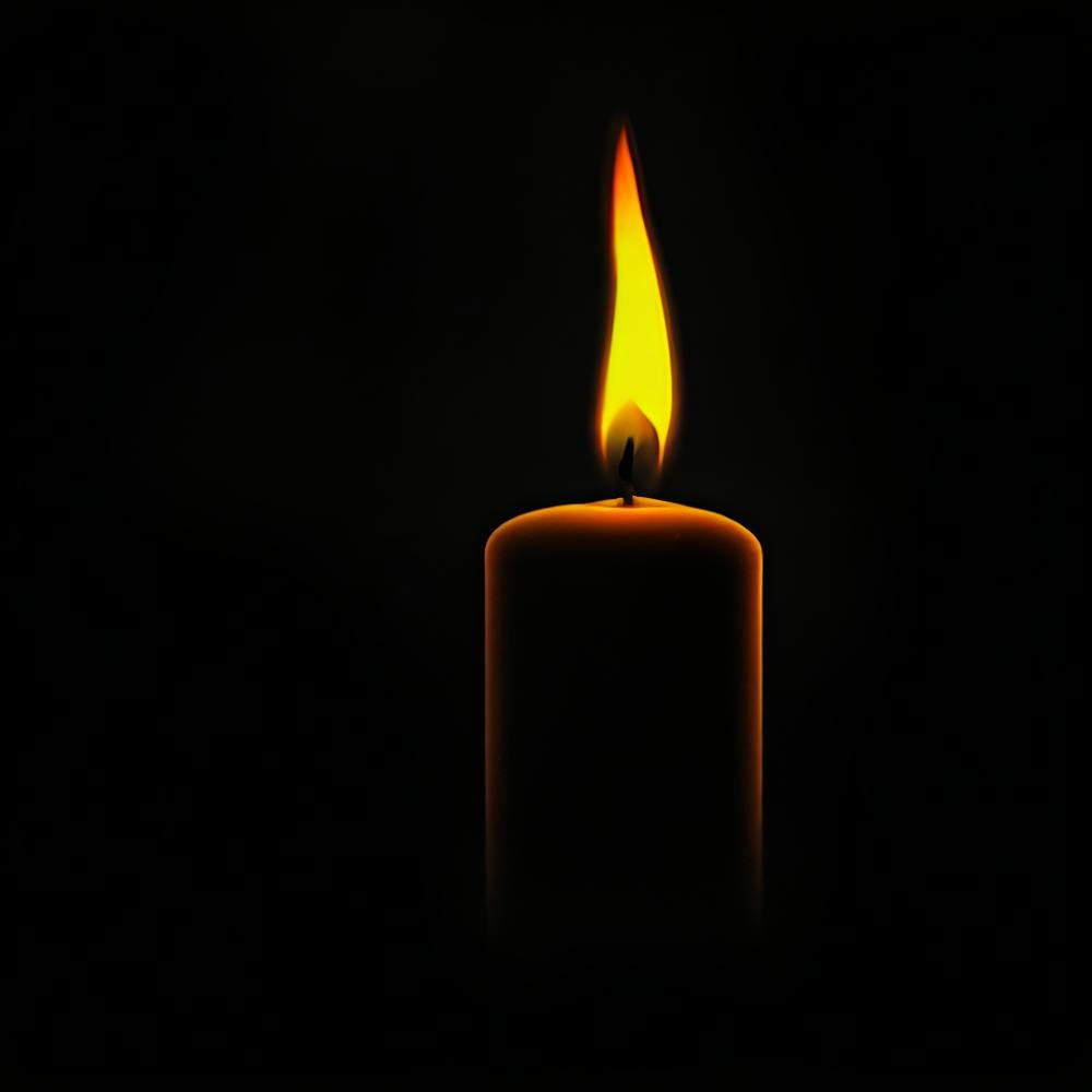 Candle In Black