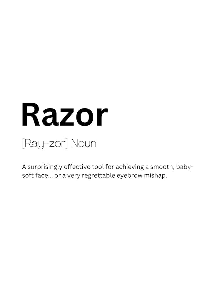 Razor Definition Meaning