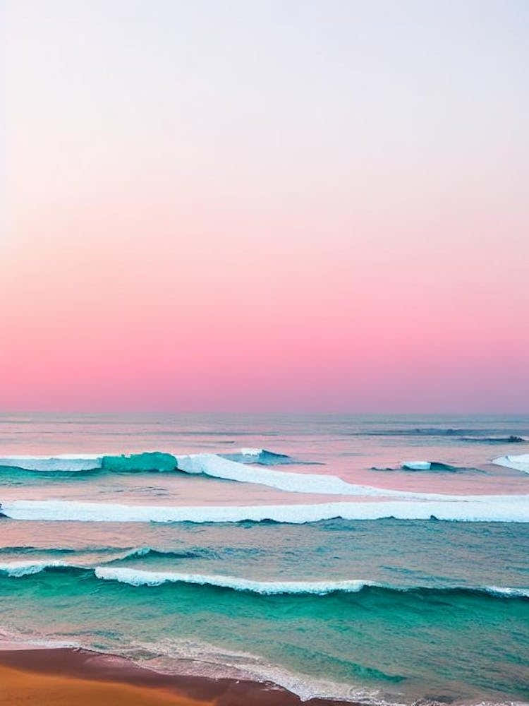 Mirissa Beach, Sri Lanka Pink Photography 1