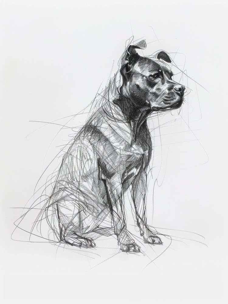 Cane Corso Charcoal Line 1