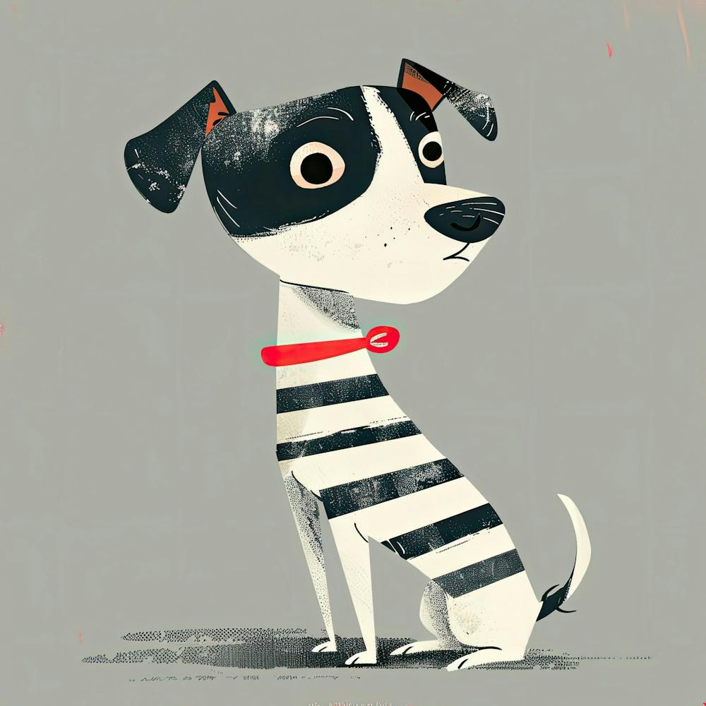 Charming Illustration Dog 3