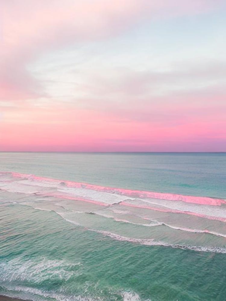 Grange Beach, Australia Pink Photography 1