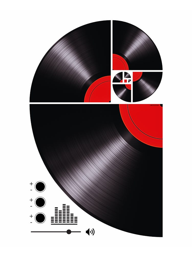 Fibonacci Spiral Vinyl