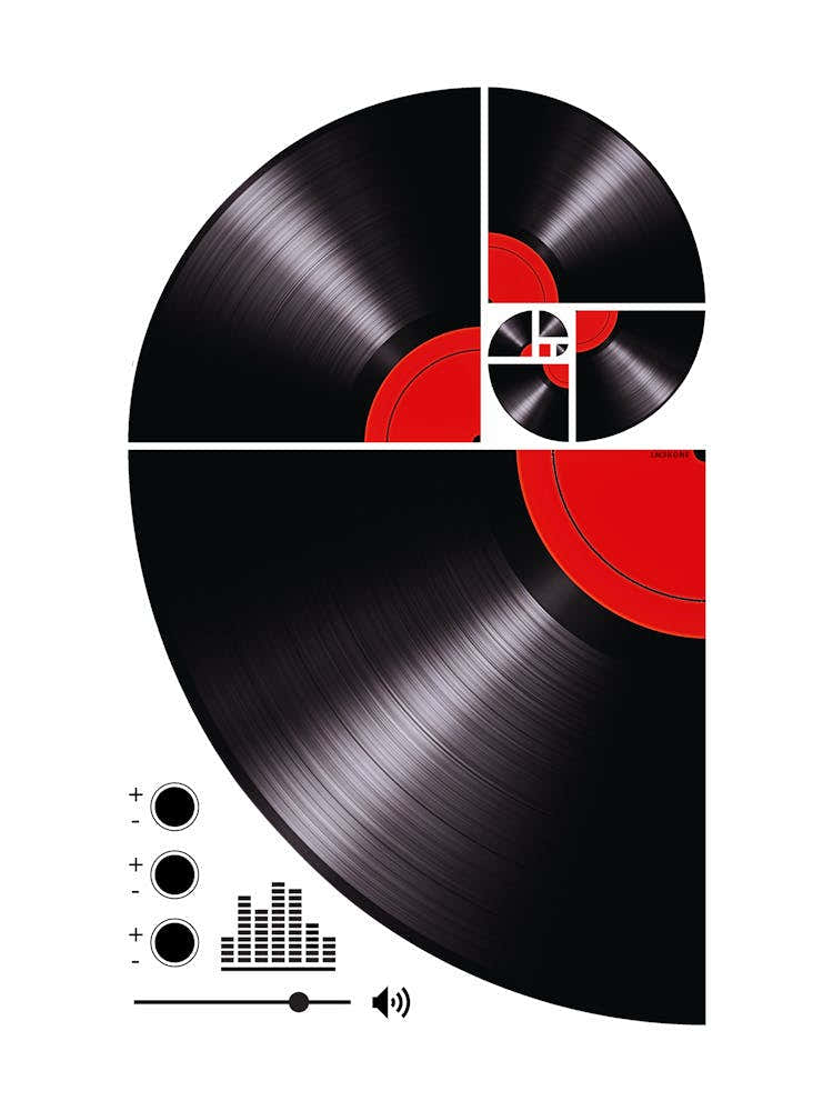 Fibonacci Spiral Vinyl