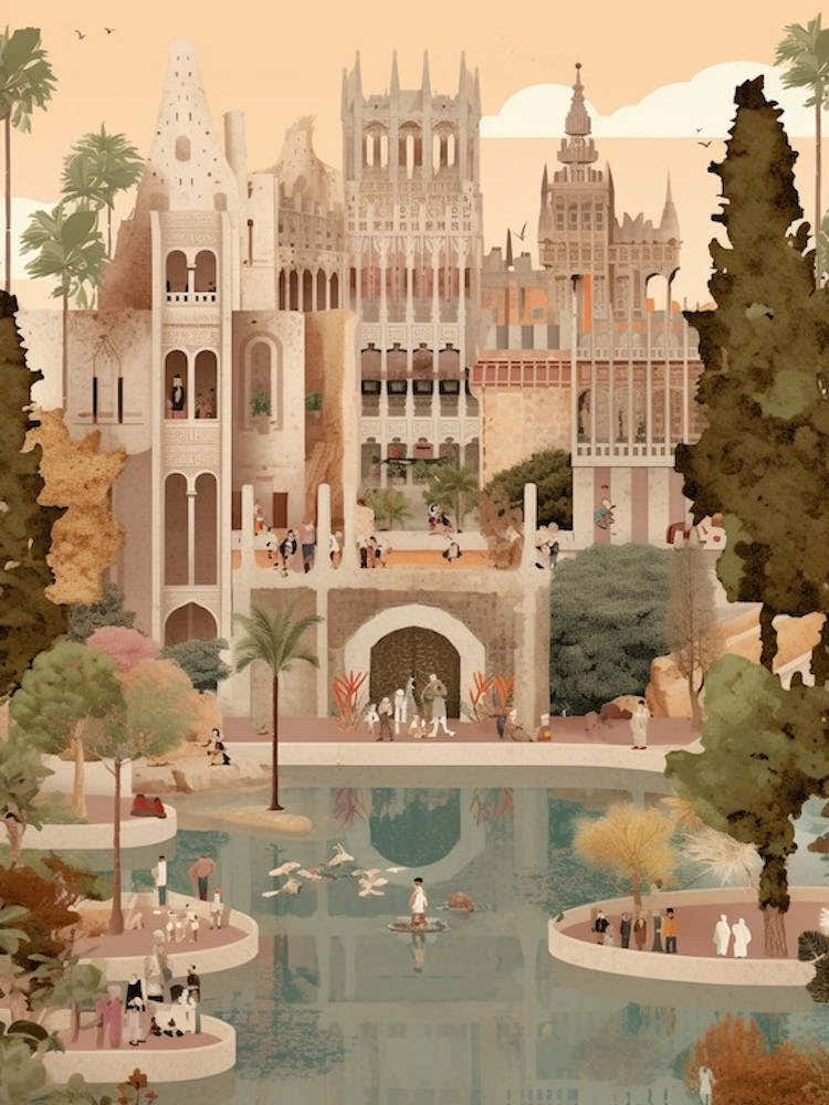 Park Of The Ciutadella Barcelona Spain