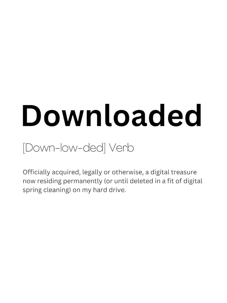 Downloaded Definition Meaning